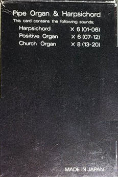 pipe harpsichord card