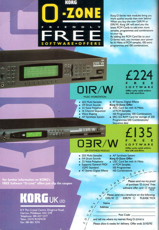 Korg 03rw original ad