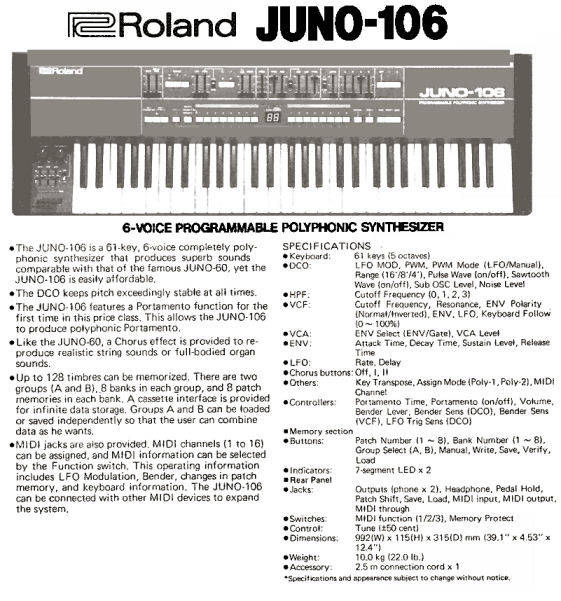 Juno106 magazine