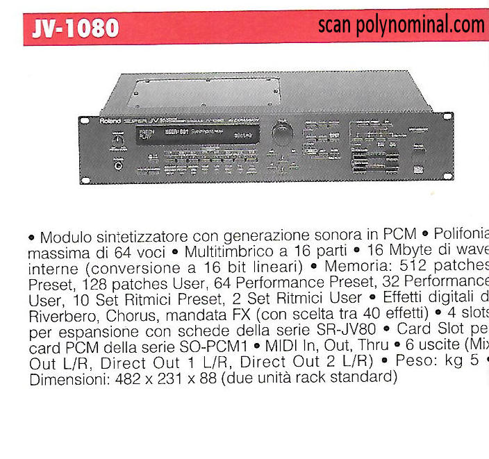 Roland Super Jv-1080  -  9