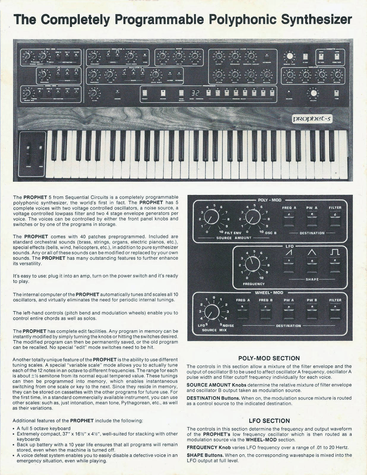 sequential prophet 5