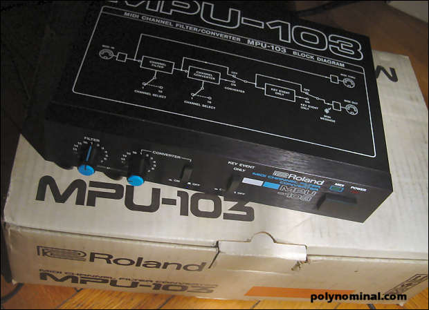Mpu 103 minirack midi filter 