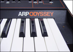 arp odyssey keyboad close up