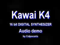 Kawai K4 synthesizer sound demo