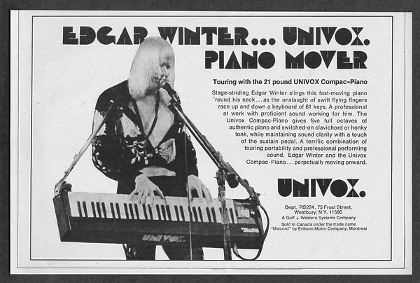 Univox compac  piano versions