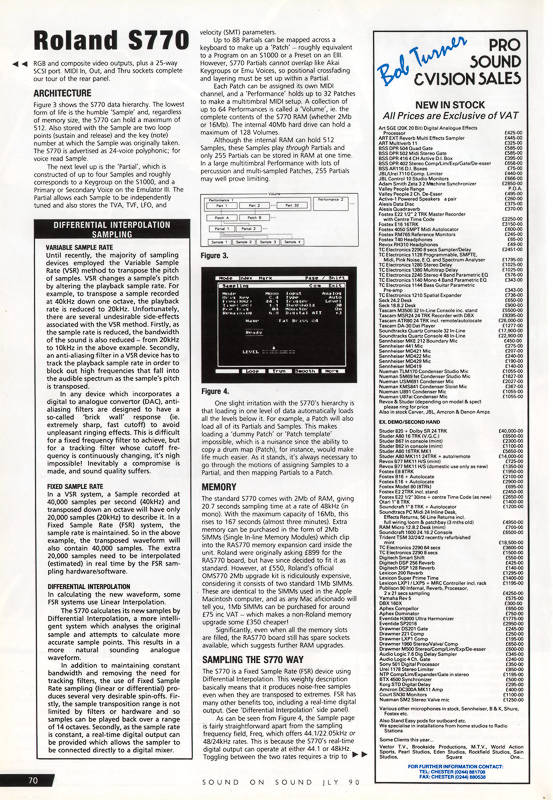 Roland S770 magazine