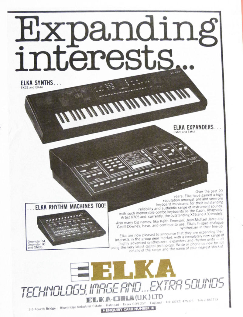 Elka Ek22 advert with EM22