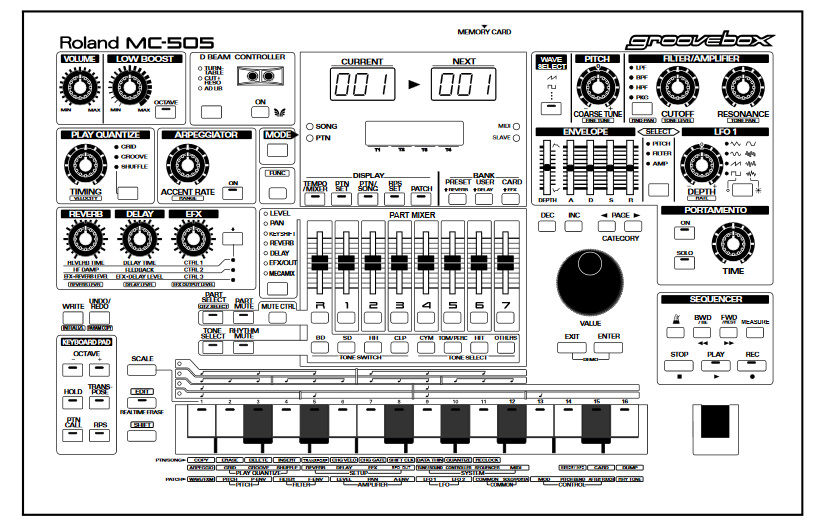 DJ機材 Roland MC-505 Roland - MC-505 | Groovebox
