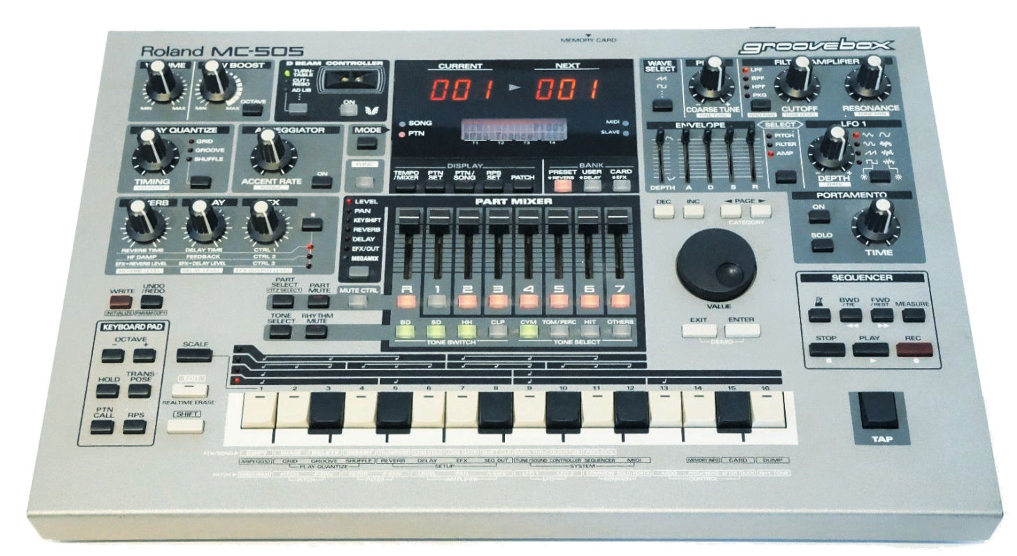 入荷予定商品 Roland MC-505 元箱付 動作品 Groovebox レコーディング/PA機器