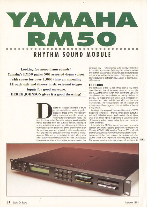 Yamaha Rm50 Sample Pack - Free Download | Polynominal.com